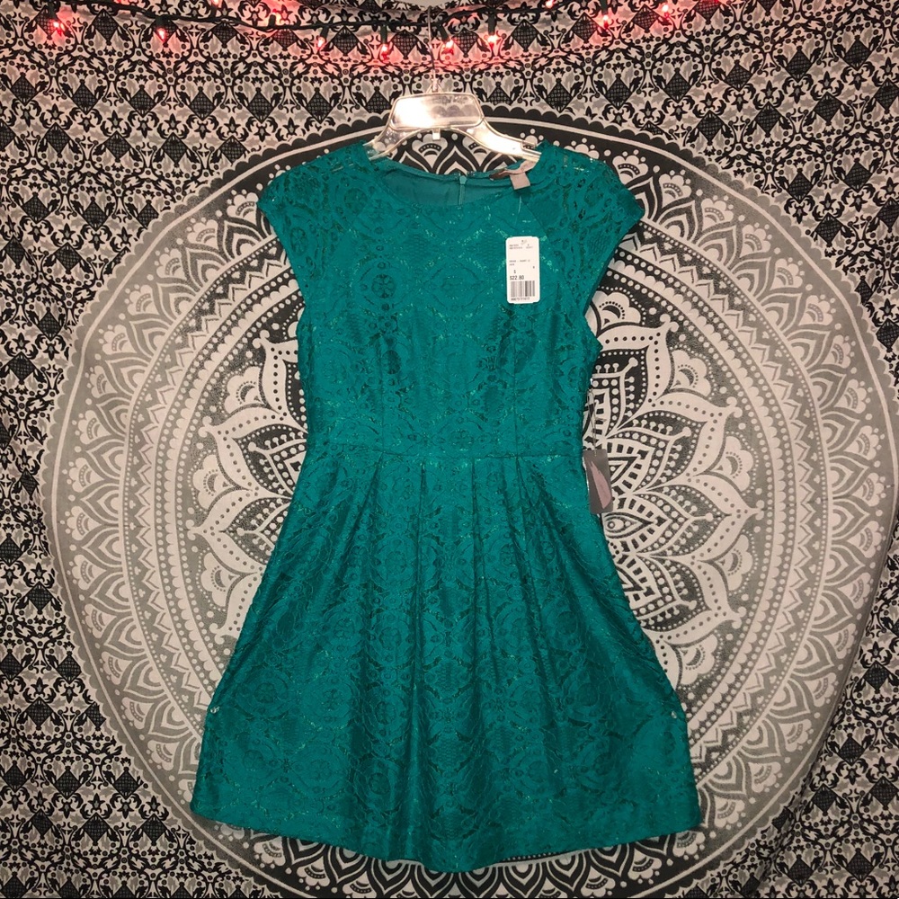 💎FOREVER 21💎 Adorable Teal Lace Dress! NWT! 💞